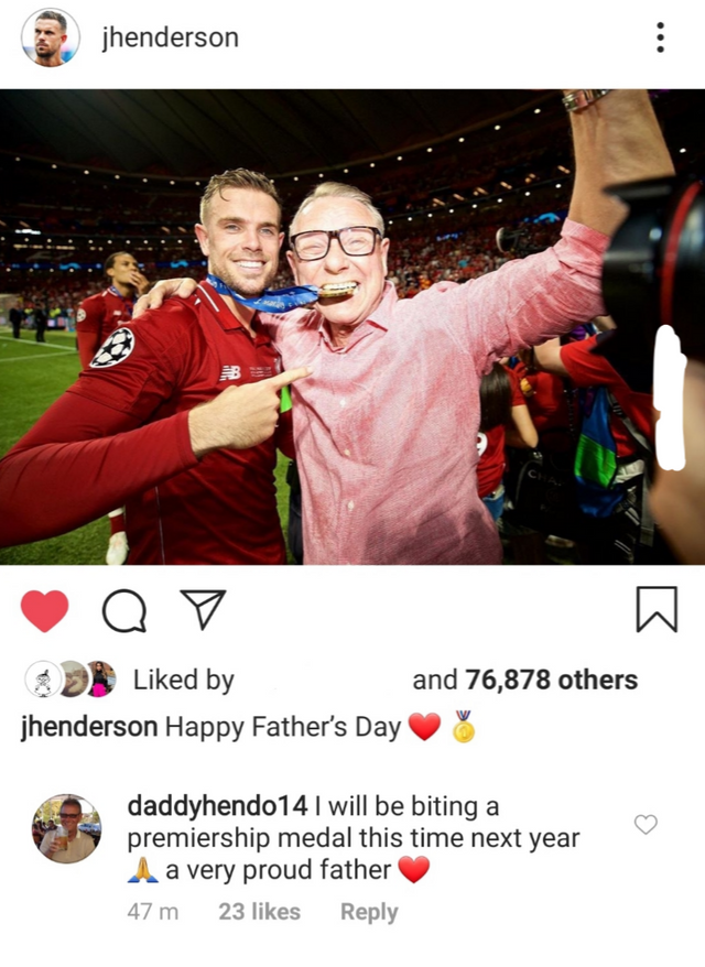 kalk tortur På forhånd Henderson's dad issues perfect prediction for upcoming season on Instagram