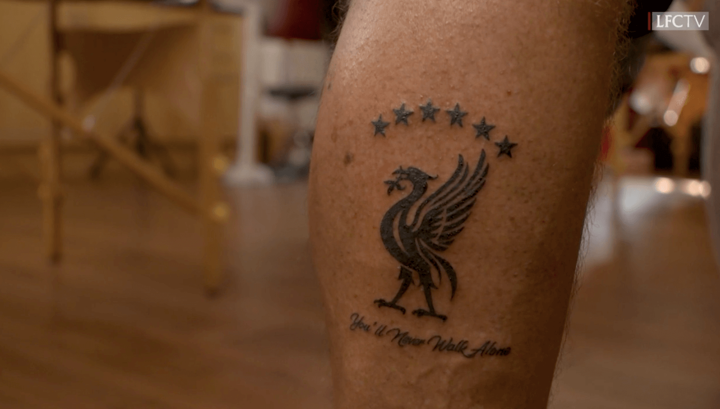 Agger Why I got YNWA tattoo  Liverpool FC