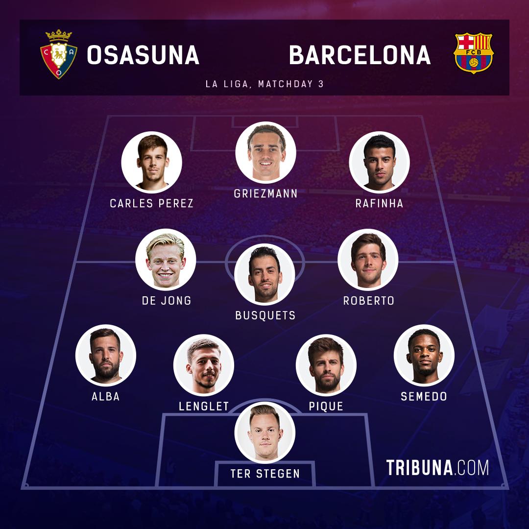 Fc Barcelona Starting Lineup Vs Psg
